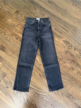 Agolde Ren high-rise cropped straight jeans